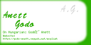 anett godo business card